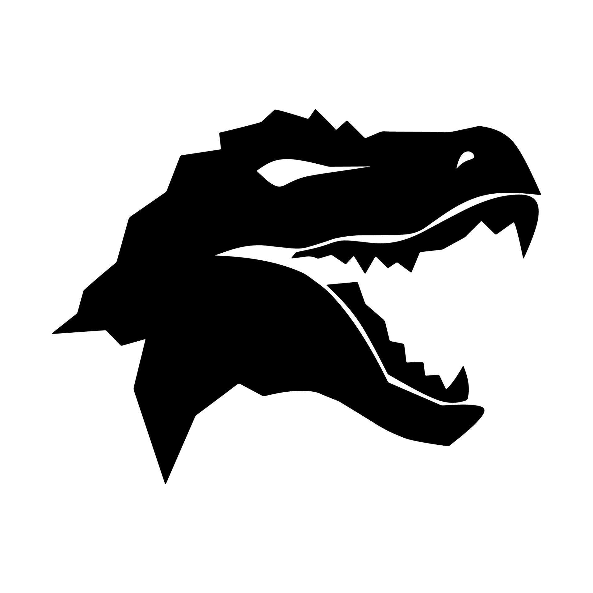 Tyrannosaurus Rex head drawing vector illustration 19495134 Vector Art