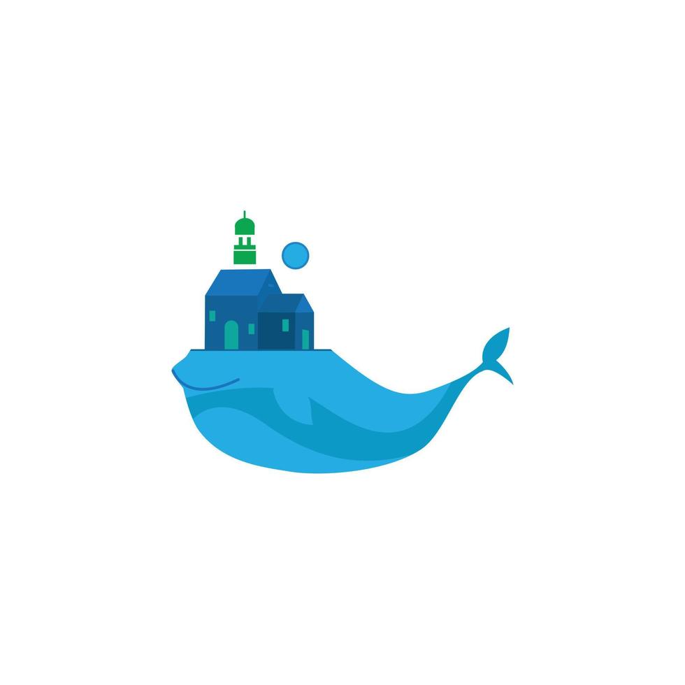Fish Real estate roof vector logo design house  icon template image stock photo