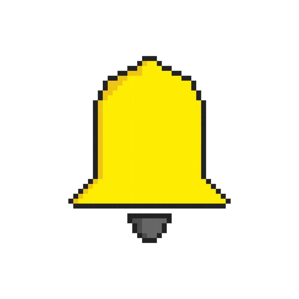 Bell pixel art icon on white background. 19495571 Vector Art at Vecteezy