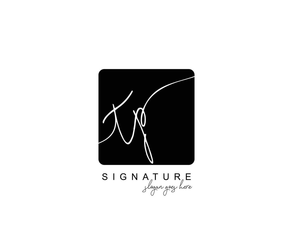 Initial TP beauty monogram and elegant logo design, handwriting logo of initial signature, wedding, fashion, floral and botanical with creative template. vector