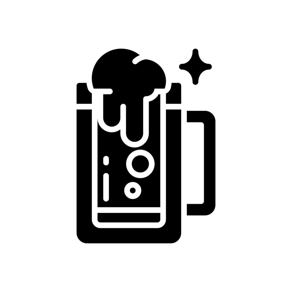 icono de cerveza para su sitio web, móvil, presentación y diseño de logotipo. vector