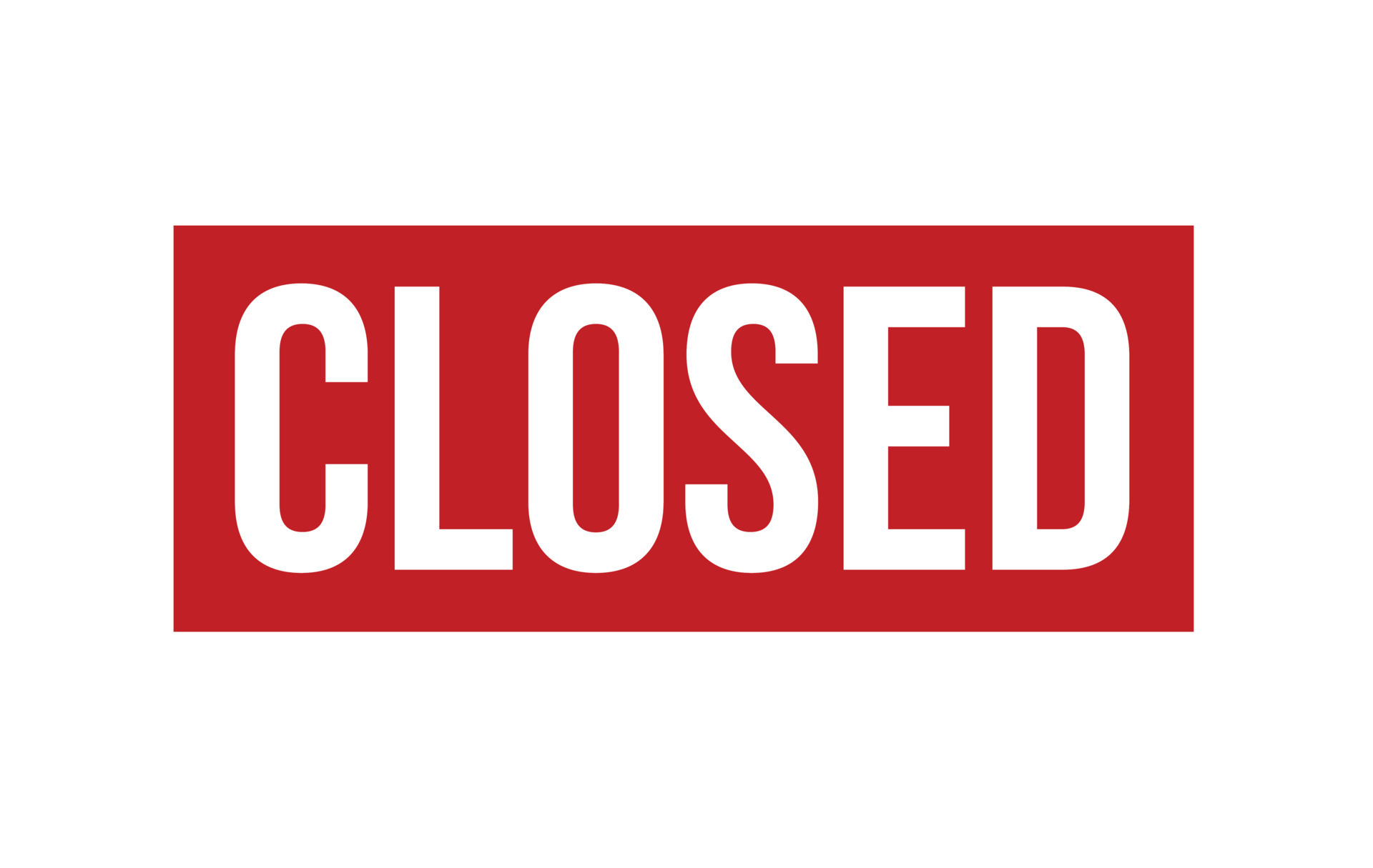 Closed Rubber Stamp. Closed Stamp Seal 19495974 Vector Art at Vecteezy