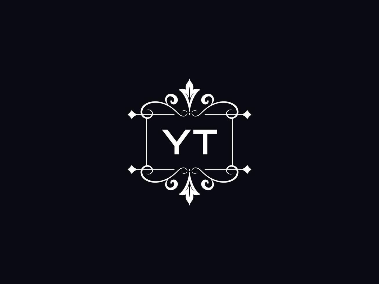 Logotype Yt Luxury Logo, Abstract YT Logo Letter Design vector