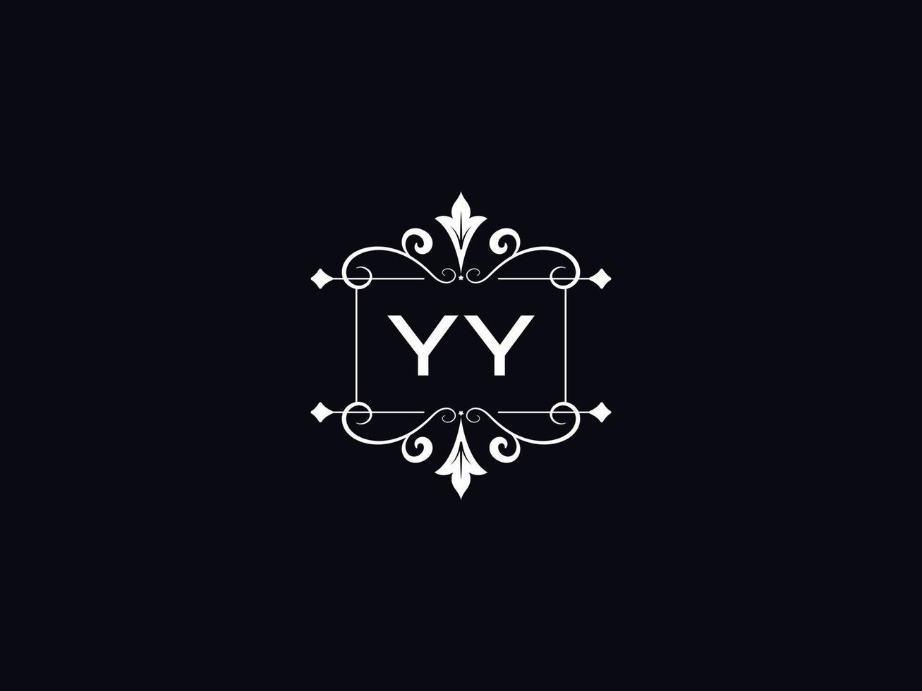 Logotype Yy Luxury Logo, Abstract YY Logo Letter Design vector