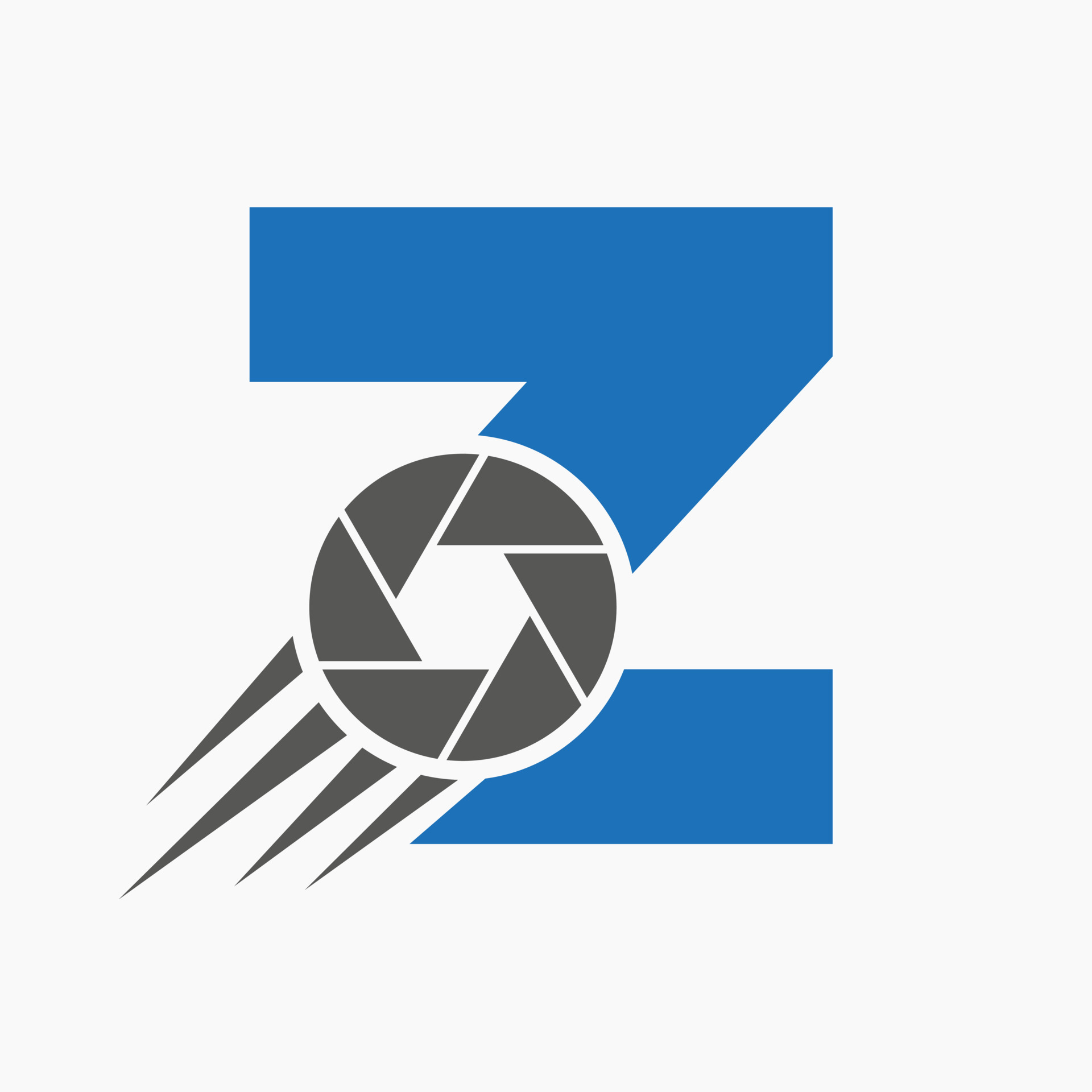 Letter Z Photography Logo Camera Lens Concept. Photography Camera