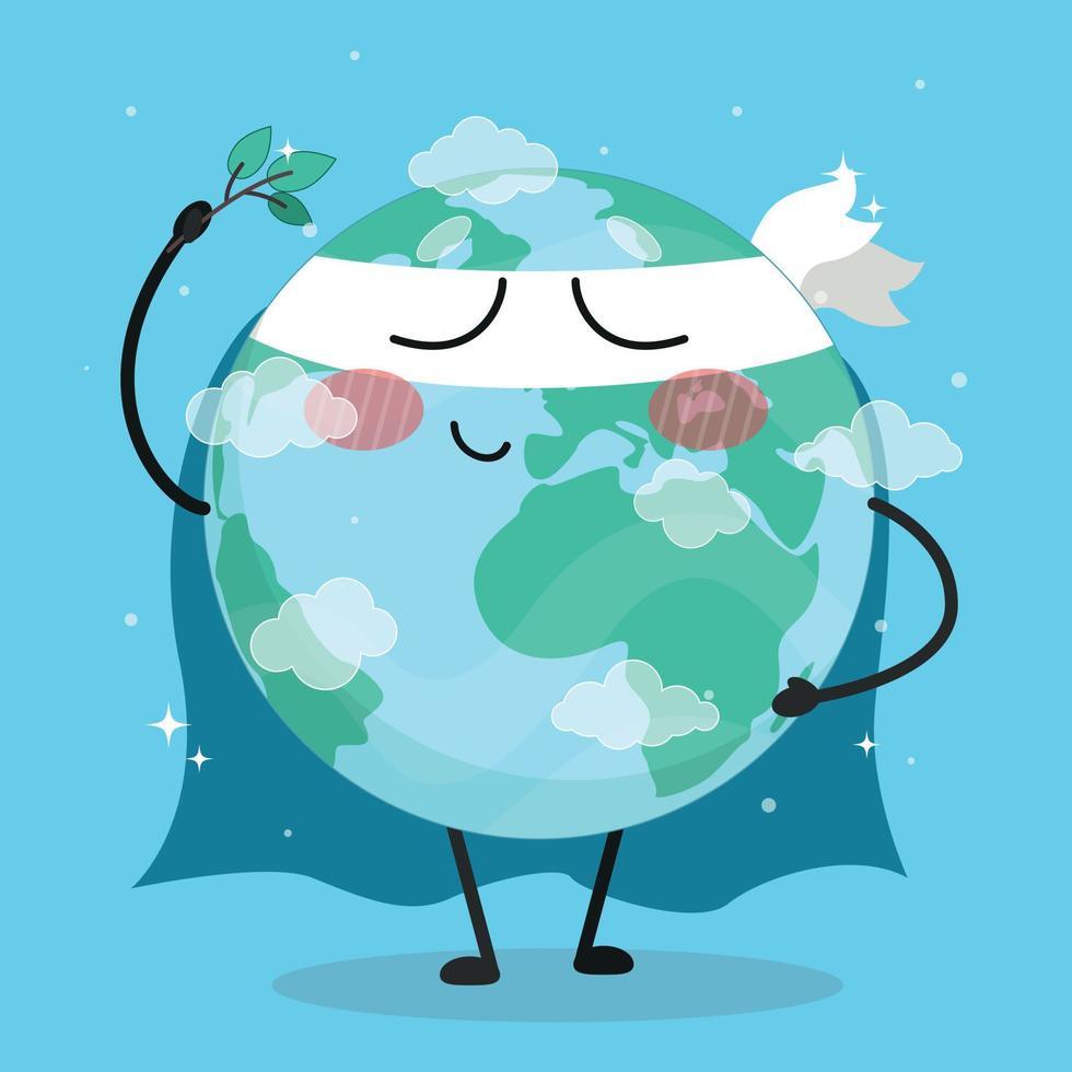 Earth day and World environment day concept.Earth day, world earth day, planet protection, planet earth vector, happy earth day, save the planet earth, tree and earth vector