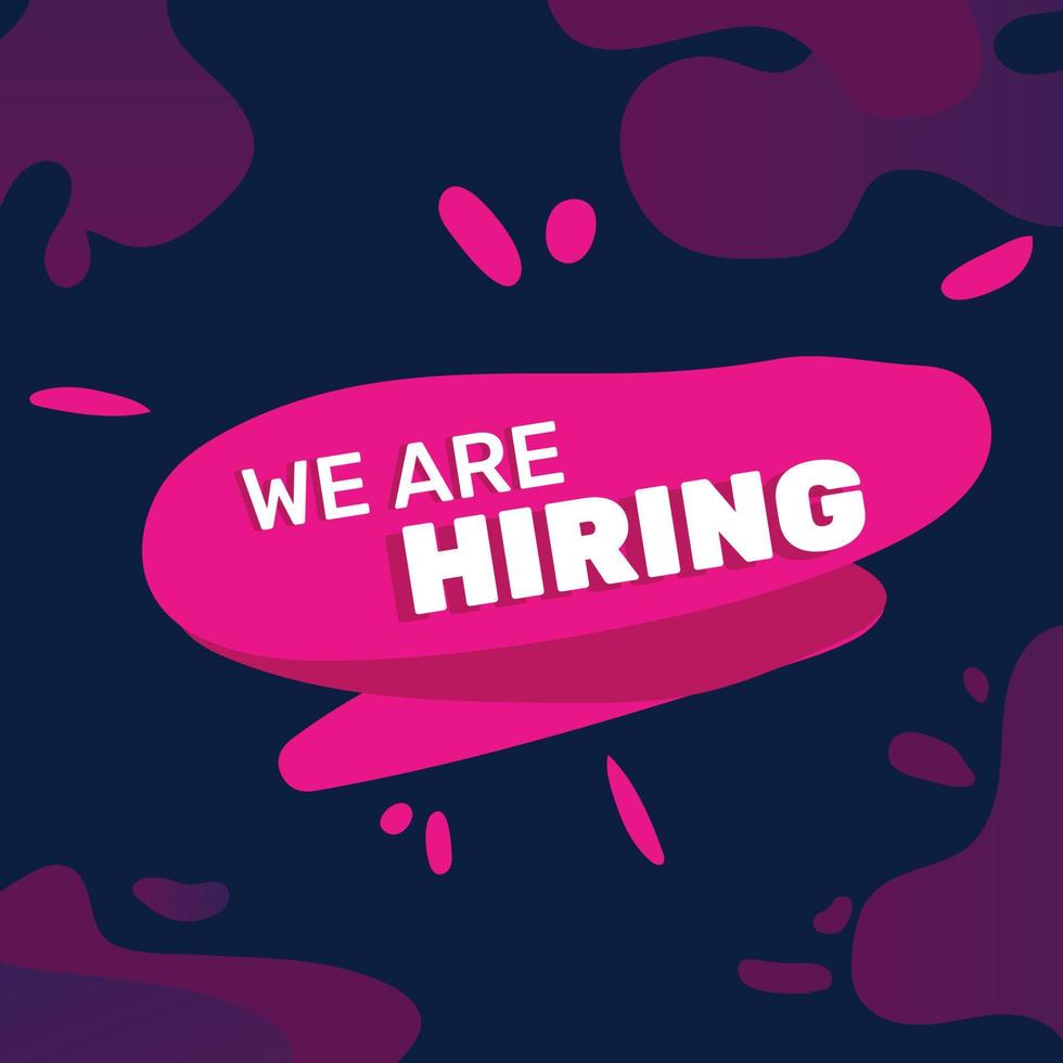 We are hiring banner vector