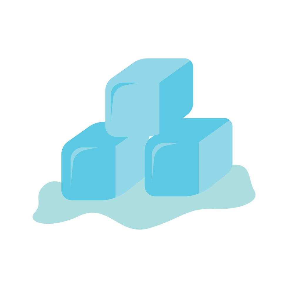 crystal ice cube icon vector