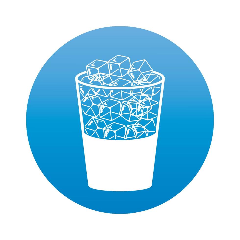 crystal ice cube icon vector