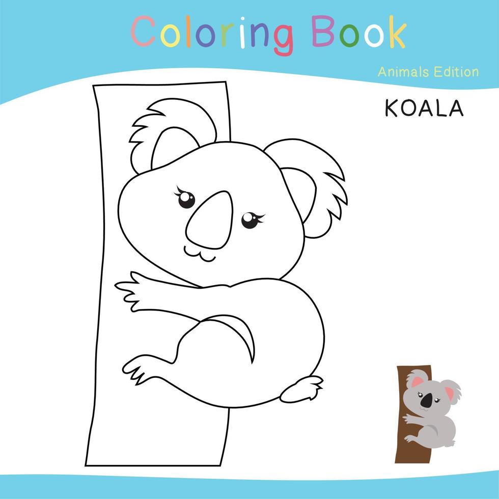 Coloring animal worksheet. Educational printable coloring worksheet. Vector file.
