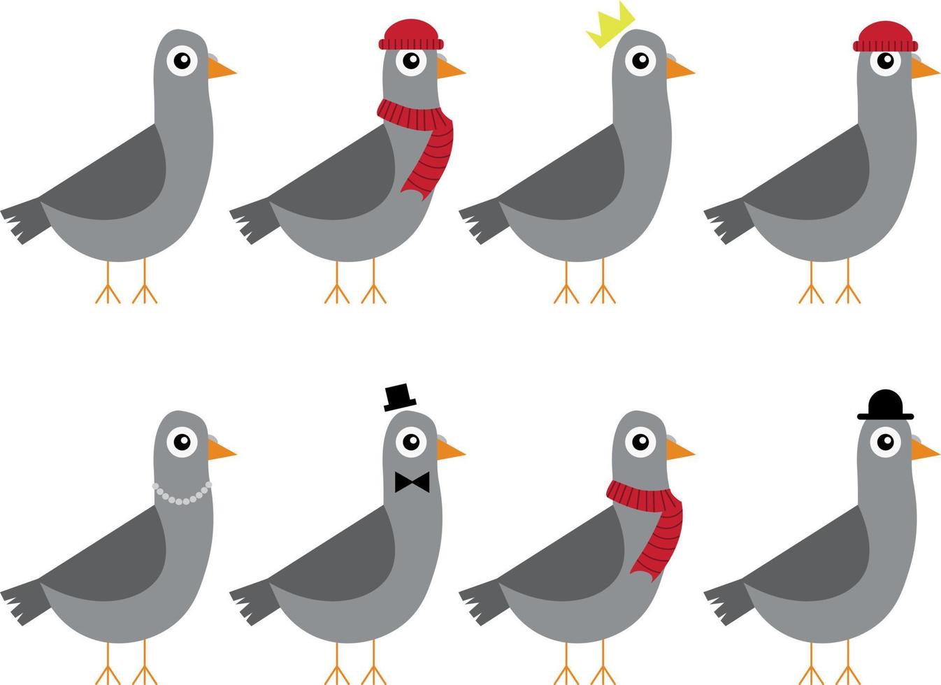 pigeon design illustration isolated on white background vector