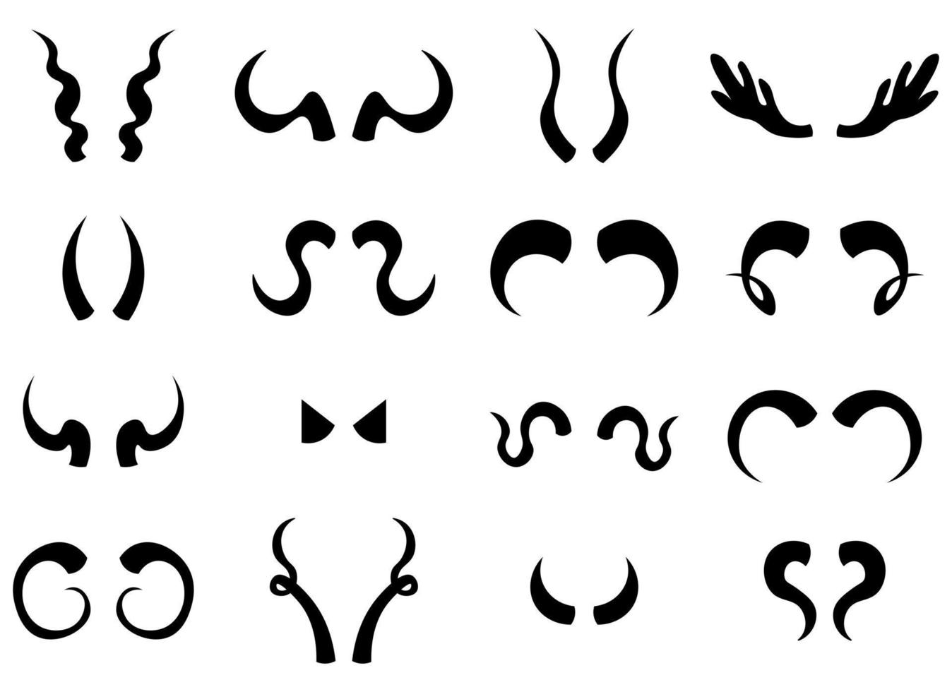 horn design illustration isolated on white background vector