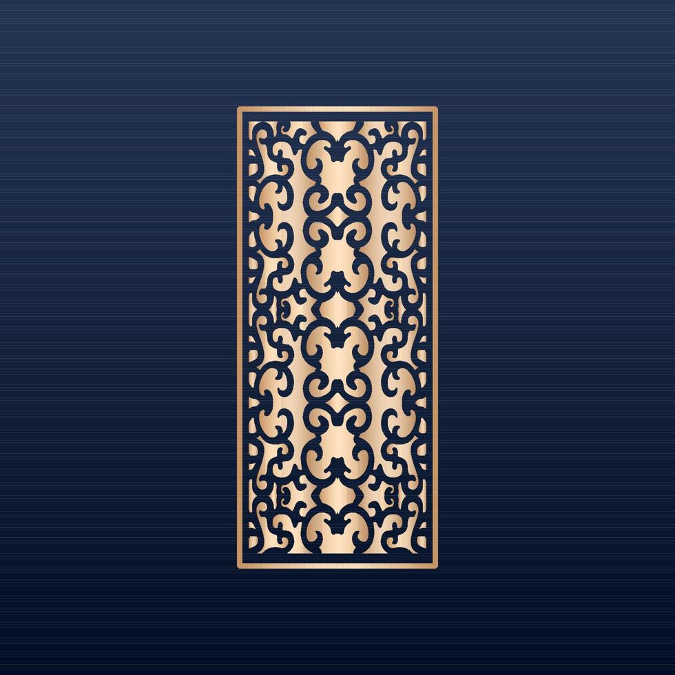 Laser cut islamic pattern - Laser cut decorative panel set with lace pattern square templates- Decorative laser cut panels template with abstract texture. geometric and floral laser cutting cnc dxf vector