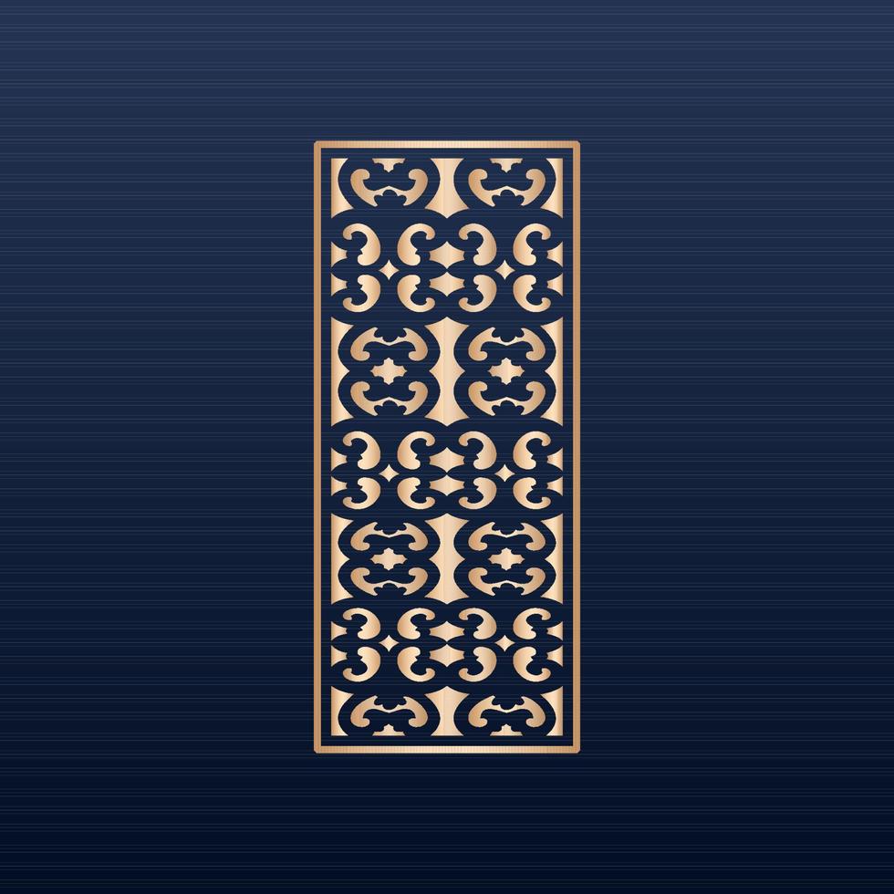Laser cut islamic pattern - Laser cut decorative panel set with lace pattern square templates- Decorative laser cut panels template with abstract texture. geometric and floral laser cutting cnc dxf vector