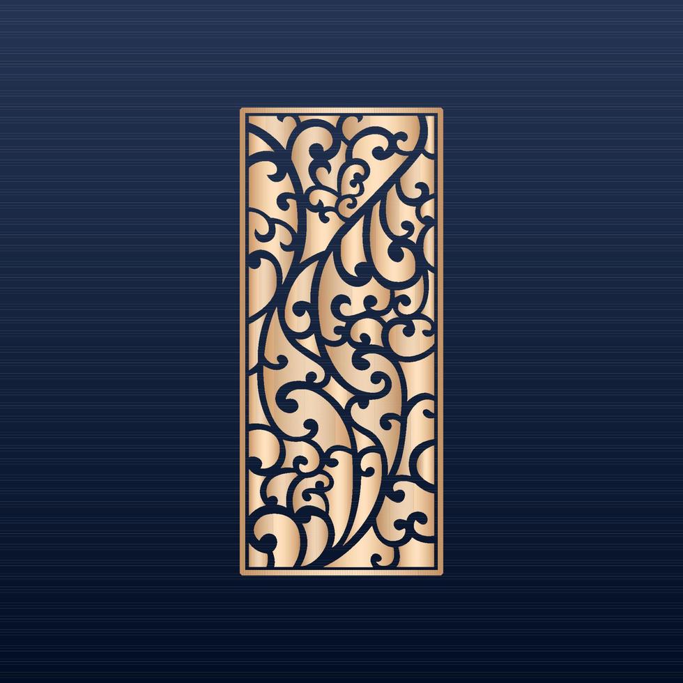 Laser cut islamic pattern - Laser cut decorative panel set with lace pattern square templates- Decorative laser cut panels template with abstract texture. geometric and floral laser cutting cnc dxf vector