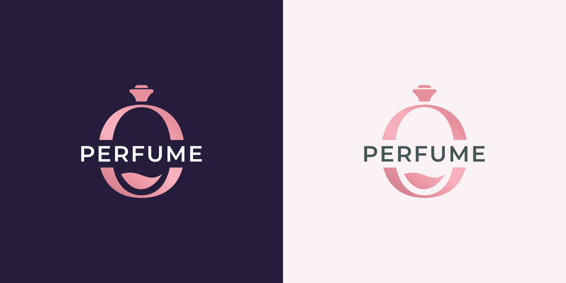 Free Vector  Luxury perfume logo with golden design