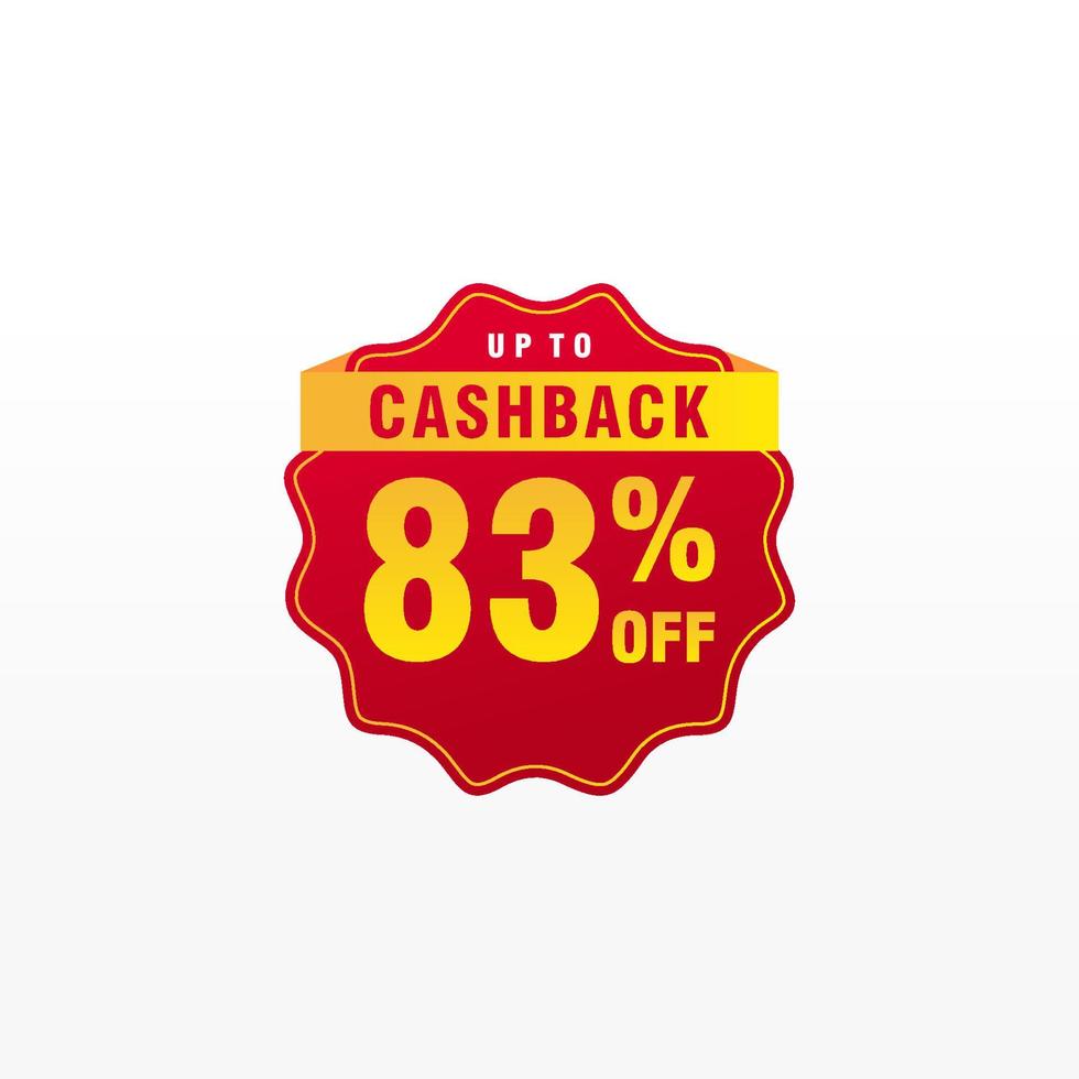 83 discount, Sales Vector badges for Labels, , Stickers, Banners, Tags, Web Stickers, New offer. Discount origami sign banner.