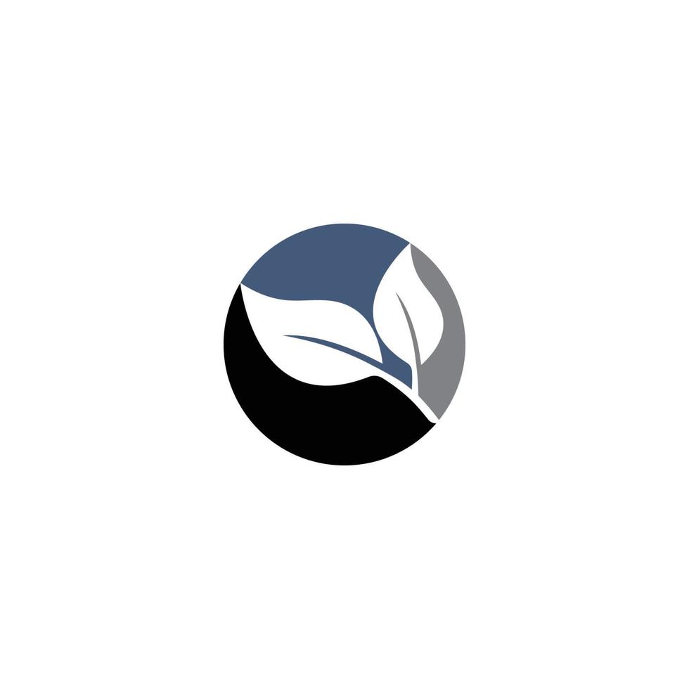 leaf icon logo vector