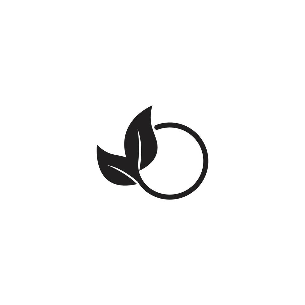 leaf icon logo vector