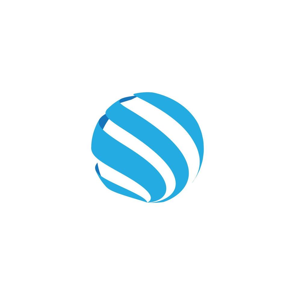 Abstract Tech World globe logo template vector illustration. Blue Grey  color Stock Vector Image & Art - Alamy