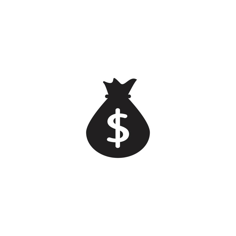 money bag icon vector