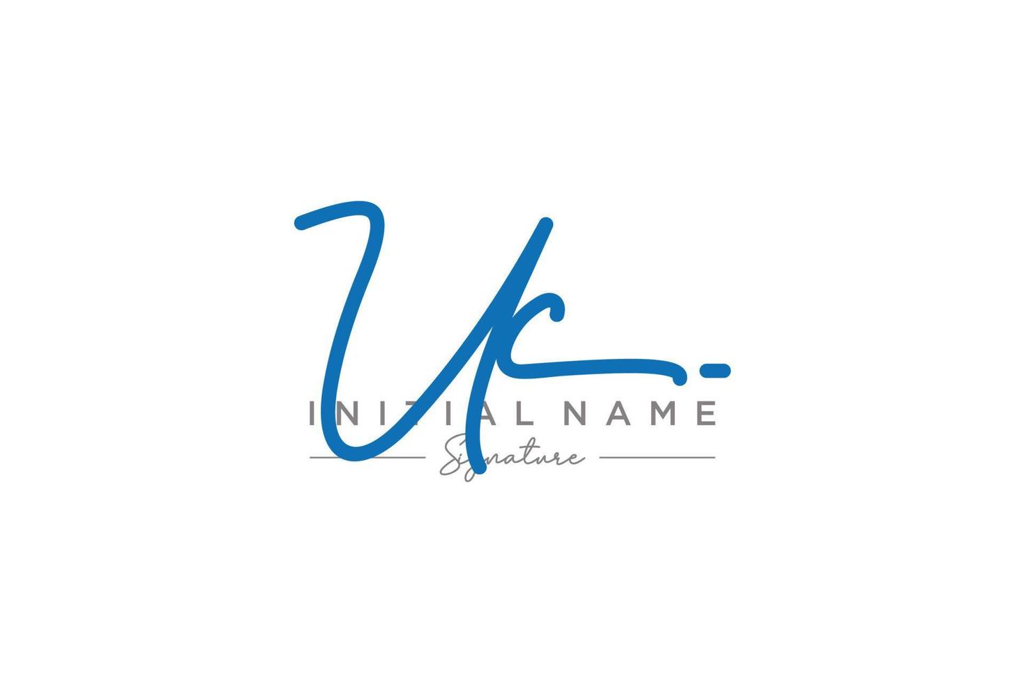 Initial UC signature logo template vector. Hand drawn Calligraphy lettering Vector illustration.