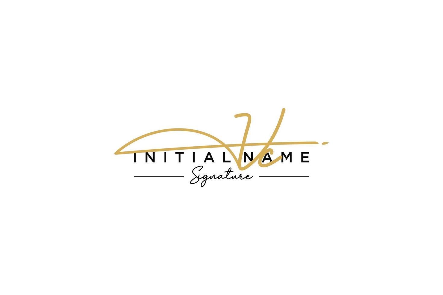 Initial VC signature logo template vector. Hand drawn Calligraphy lettering Vector illustration.