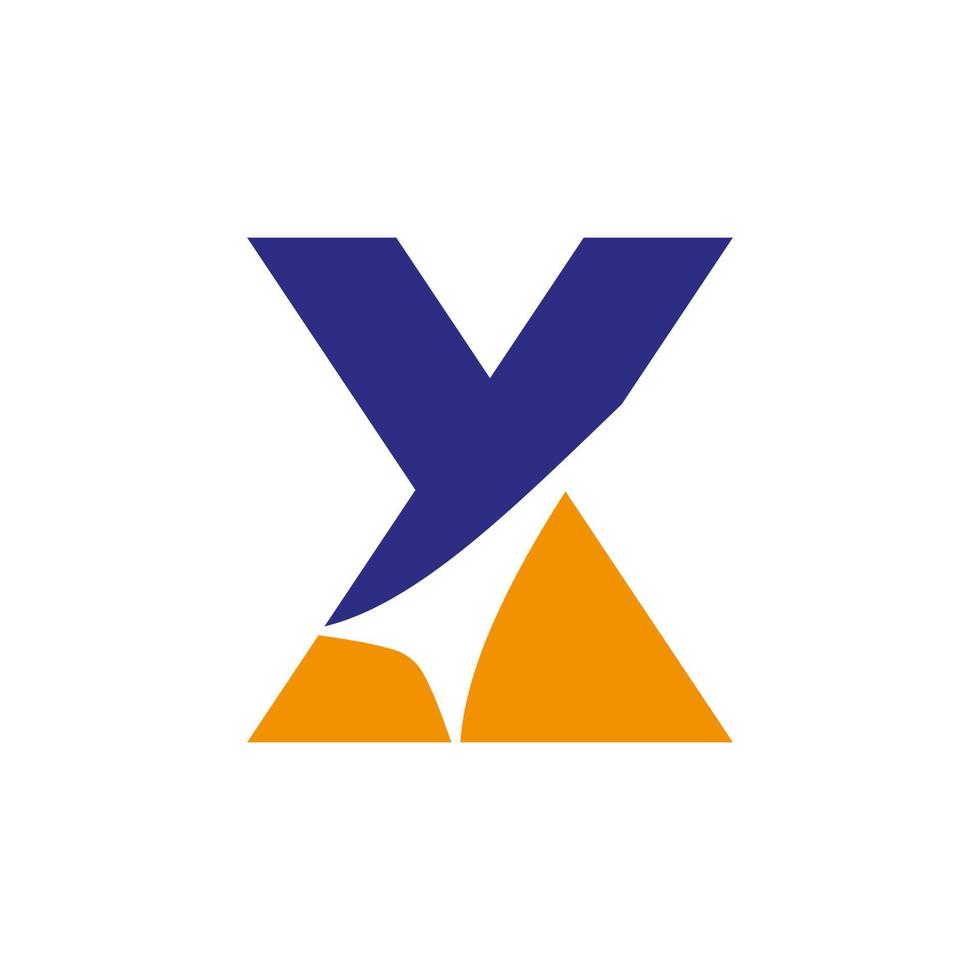 diseño del logotipo de la letra x, plantilla de vector basada en la inicial del monograma minimalista