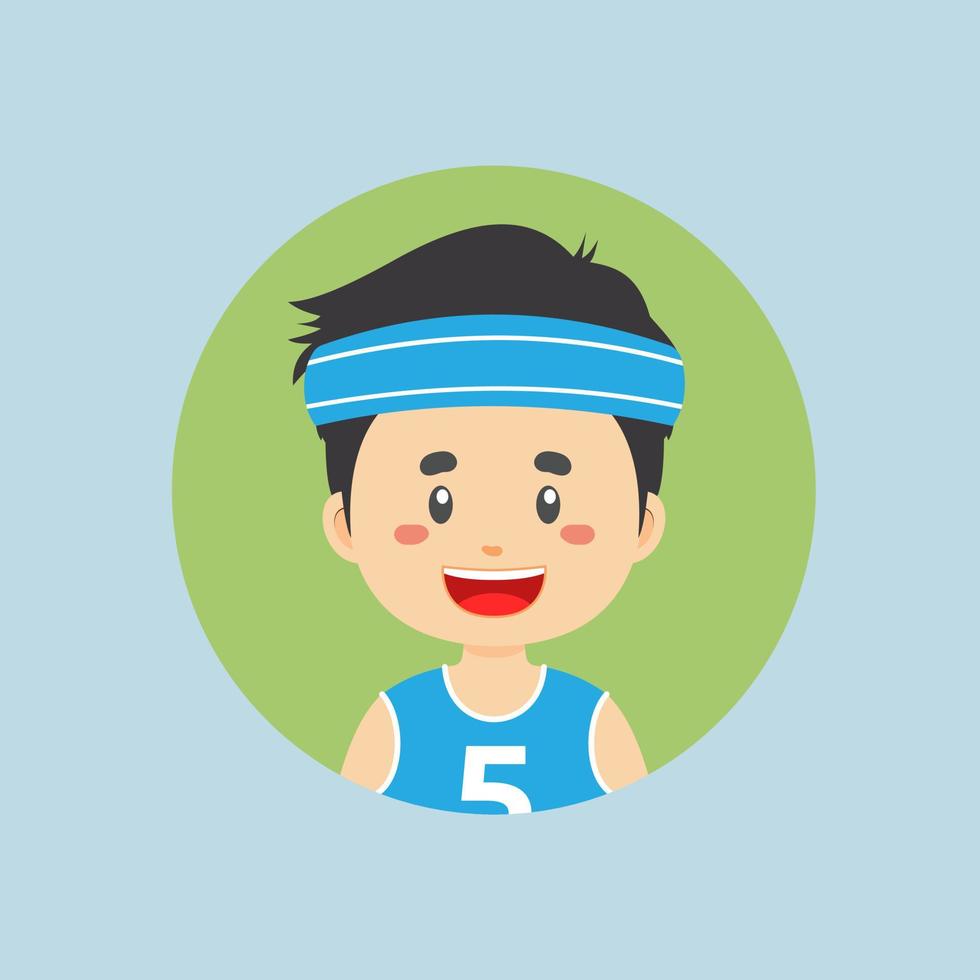 Avatar of a Basketball Players Character vector