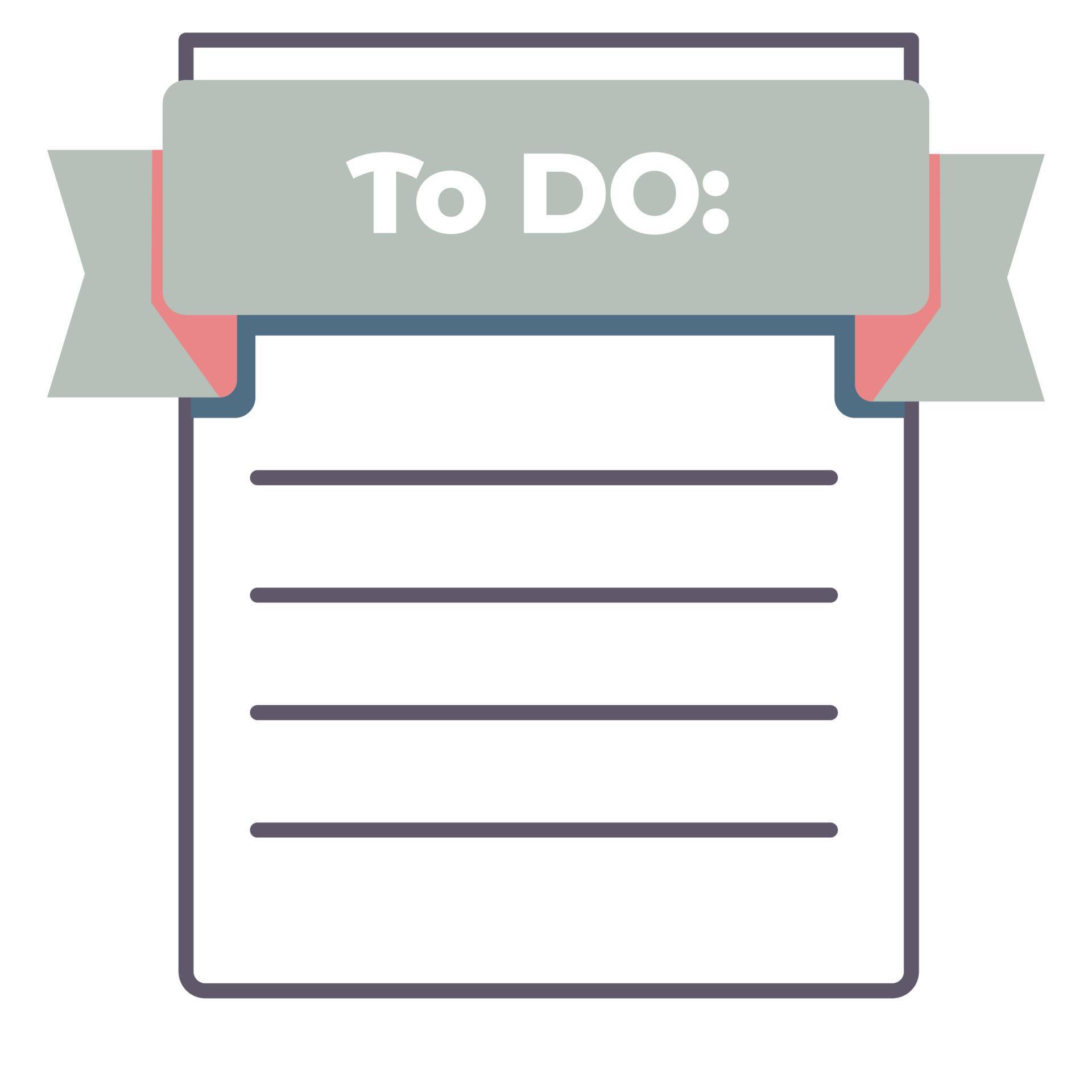To do list empty piece of paper with lines vector 19498836 vector art