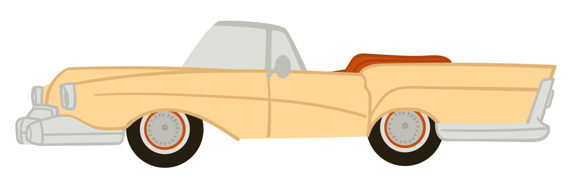 American vintage or retro car with no roof vector 19498949 Vector Art