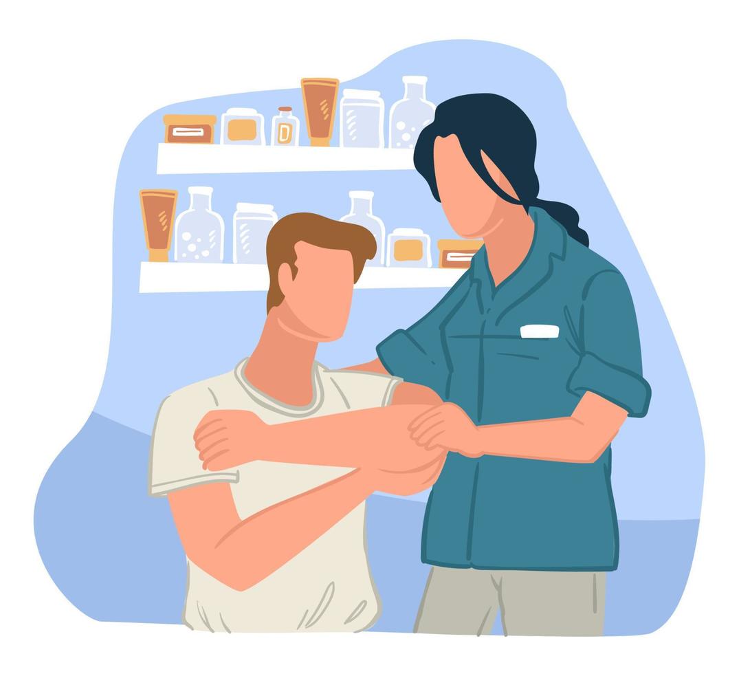 Pharmacy consultation for patients, treatment vector