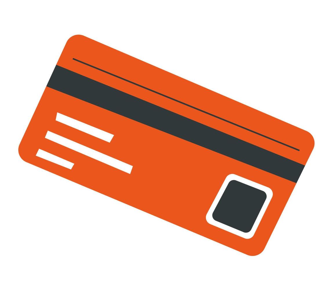 Credit card with info of owner, banking and paying vector