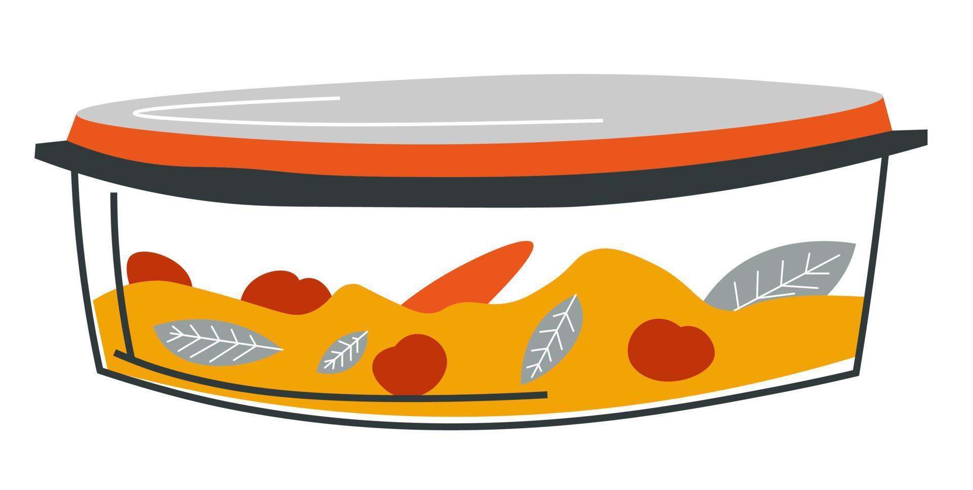 Dessert with fruits, jam or jelly with cherries vector