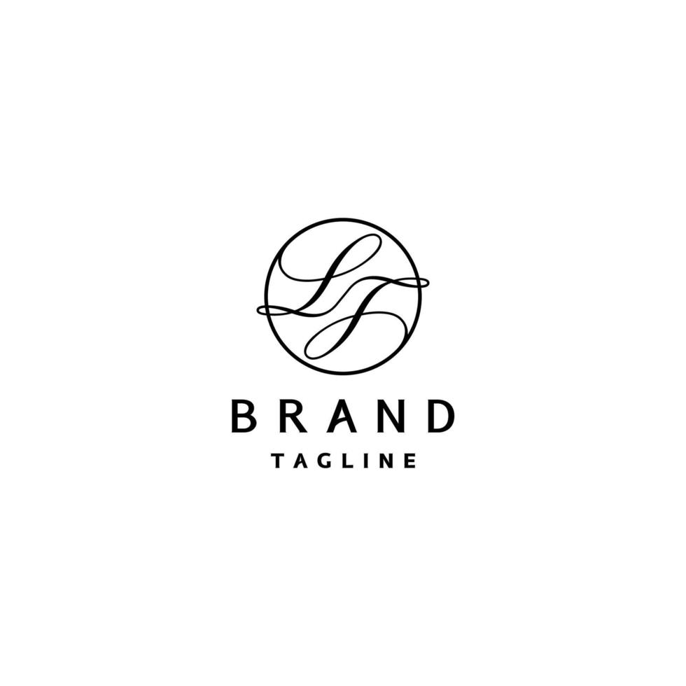 Classic design of letters L and J in a circle. Logo Templates Describing Art, Luxury, Unique And Timeless. vector