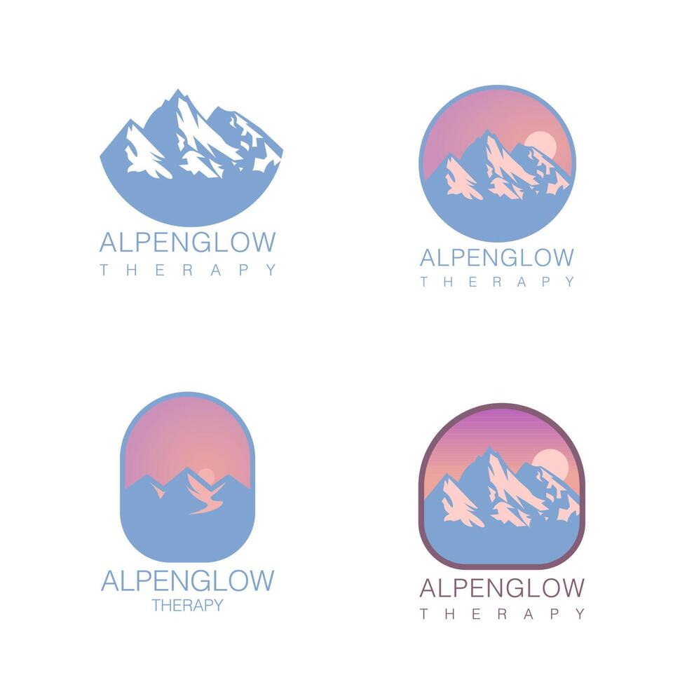 vector libre de diseño de logotipo de montaña
