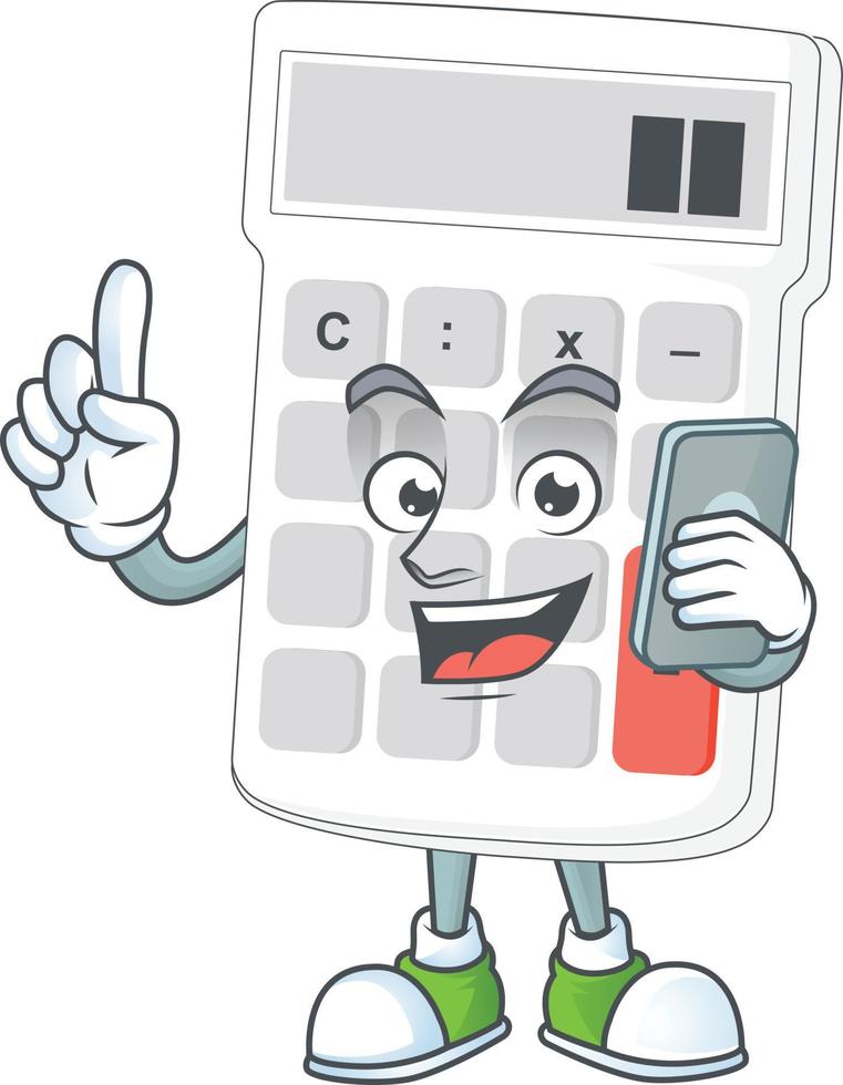 Cartoon Calculator Vector