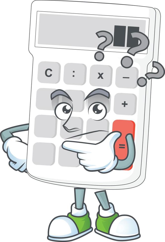 Cartoon Calculator Vector