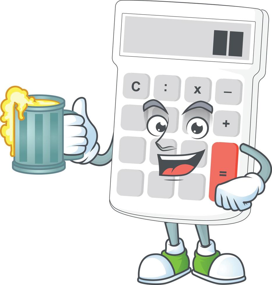Cartoon Calculator Vector