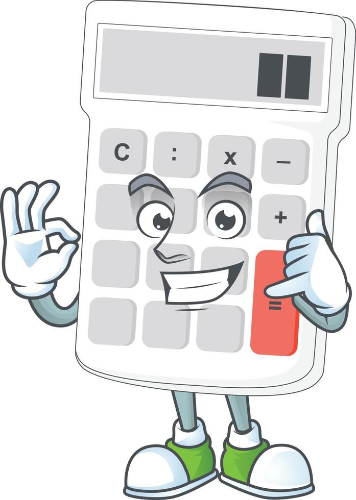 Cartoon Calculator Vector