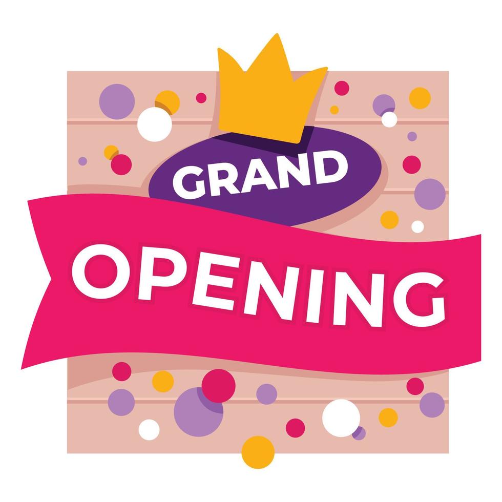 Grand opening, shop or store announcement banner vector