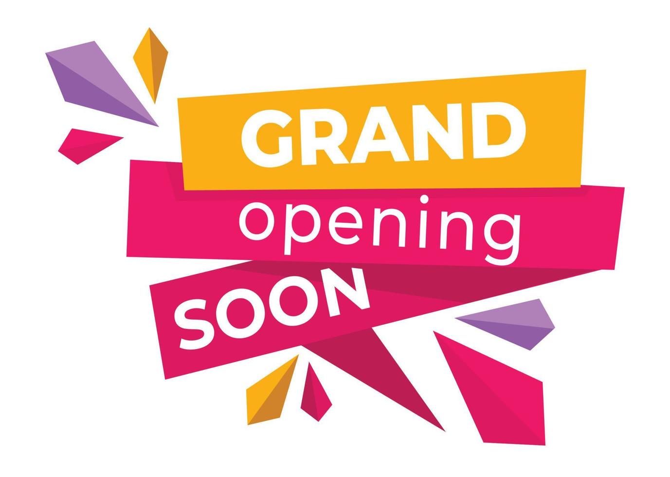 Grand opening soon, shop or store announcement banner vector
