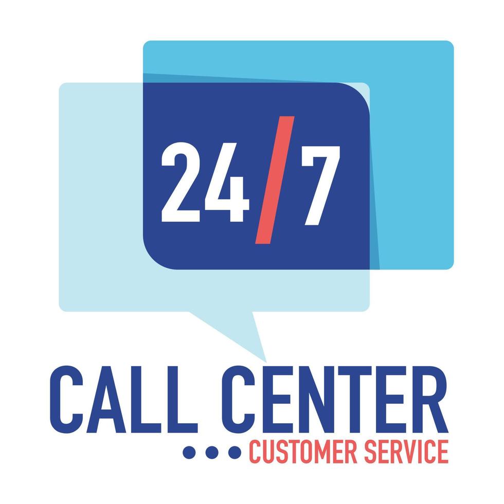 Call center customer service 24 7 support for clients banner vector