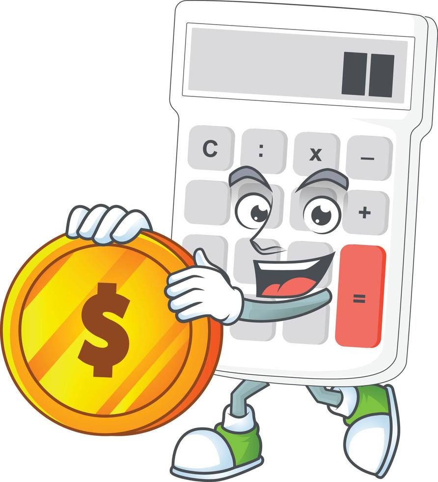 Cartoon Calculator Vector