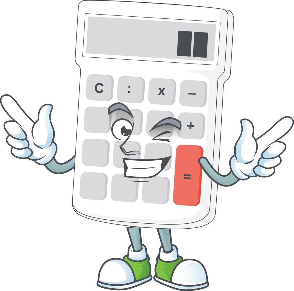 Cartoon Calculator Vector