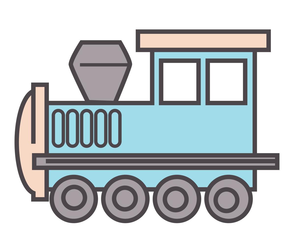Locomotive train, game for boys, toys for kids vector