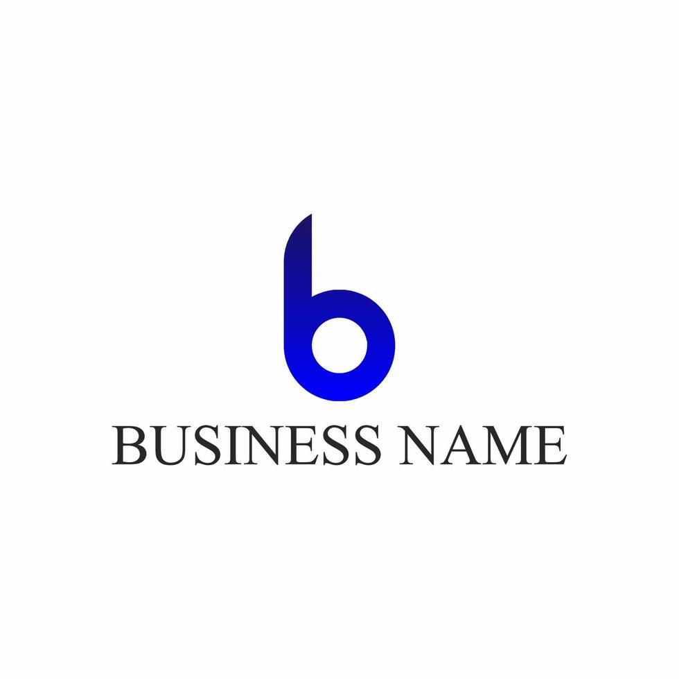 Letters B  gradient initial logo vector