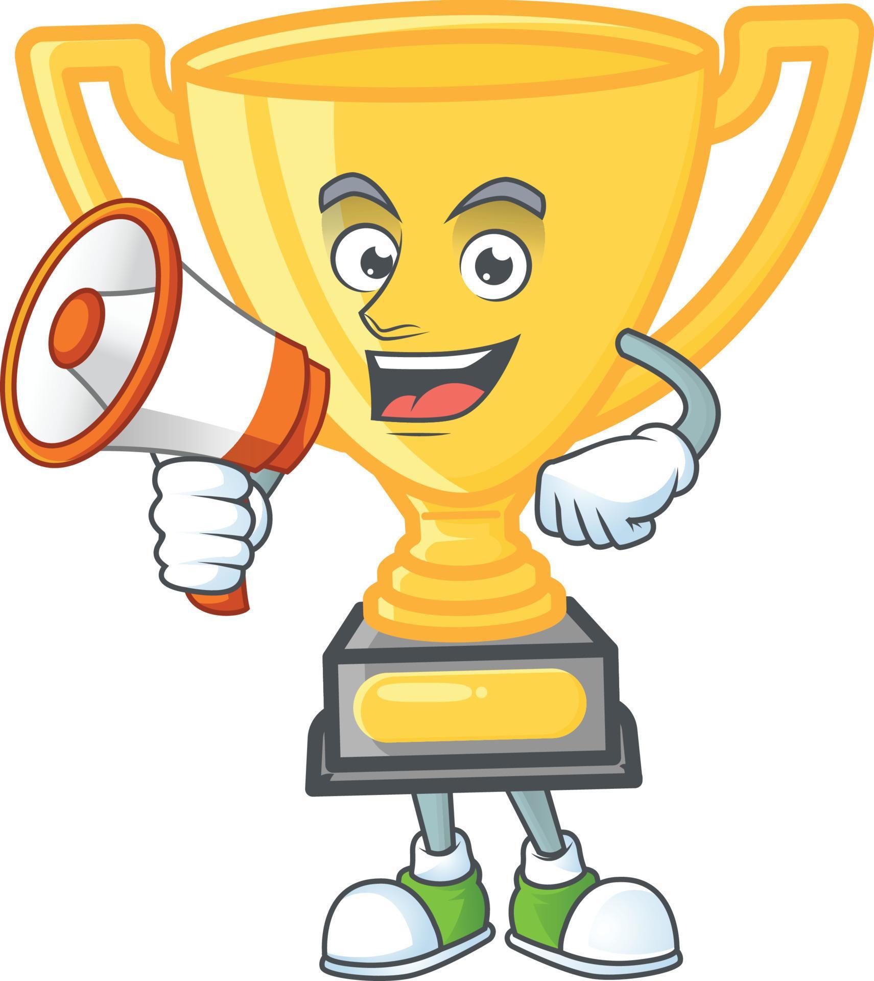 Gold Trophy Vector 19501081 Vector Art at Vecteezy
