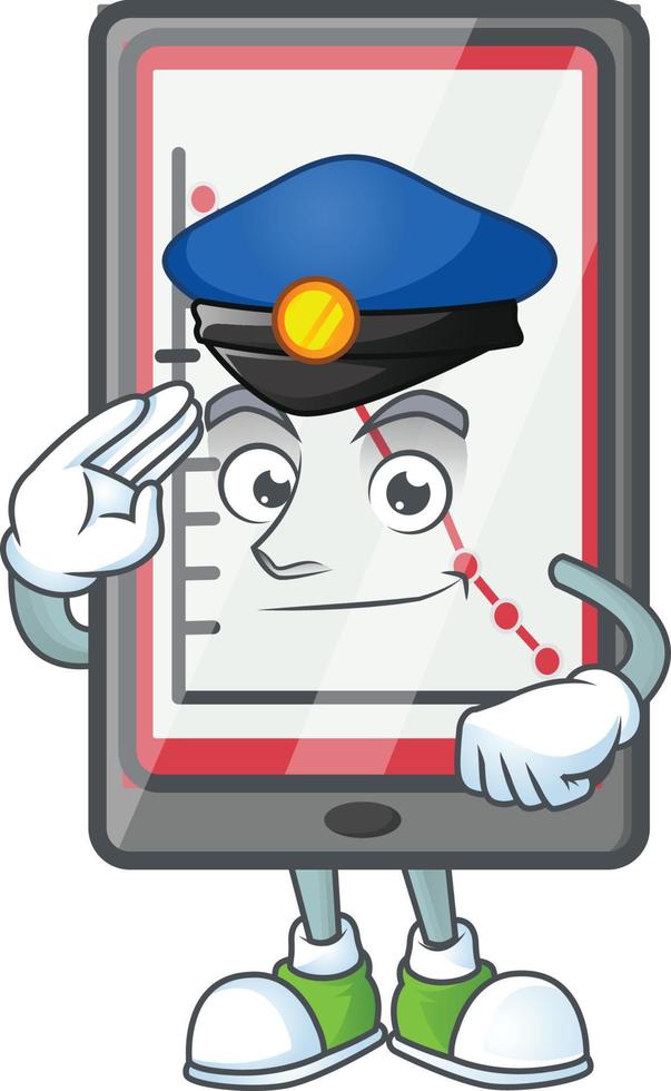 Down Chart Vertical Tablet Vector