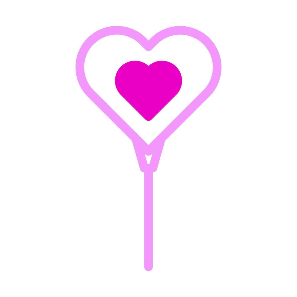 balloon icon duotone pink style valentine illustration vector element and symbol perfect.